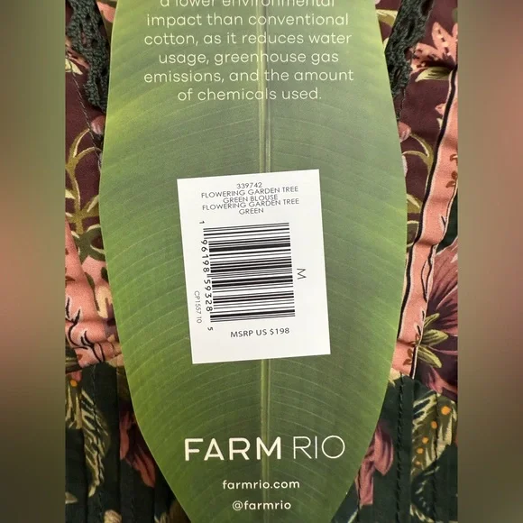 FARM Rio Flowering Garden Cotton Blouse - Picture 5 of 5